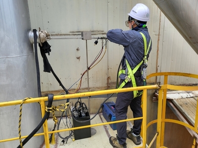 입자상물질 측정 전 설치사진